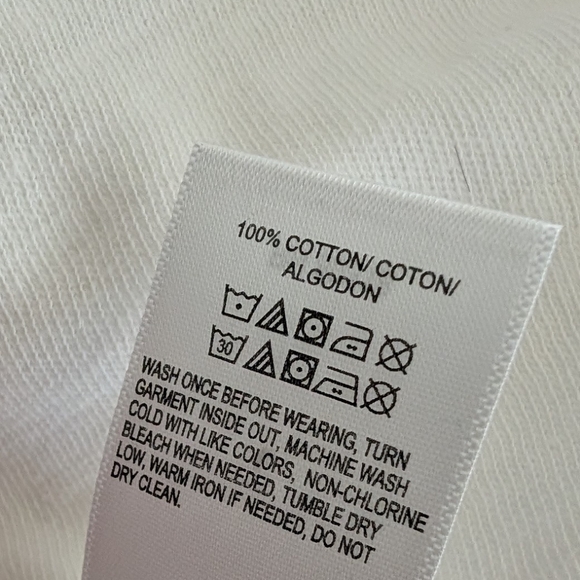 Lucky Brand 100% Cotton Weekend Long Sleeve White Henley Size Large Nwt❤️ - Picture 6 of 7